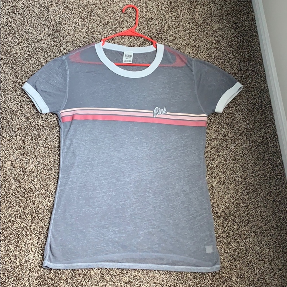 👍🏽PINK oversized gray colored T-Shirt